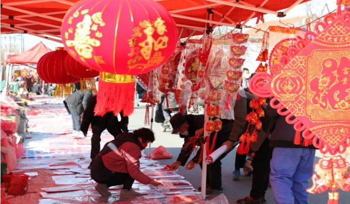 枣庄：乡村集市年味浓